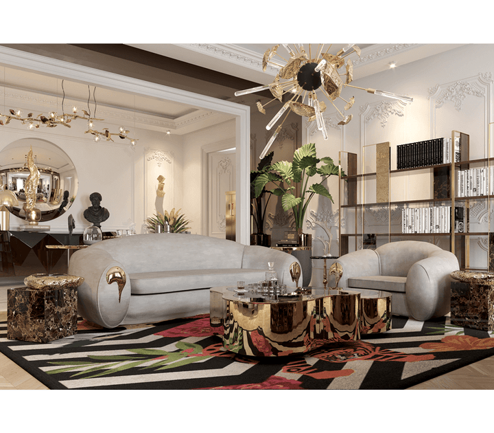 wave polished brass center table Coffee Tables Boca Do Lobo