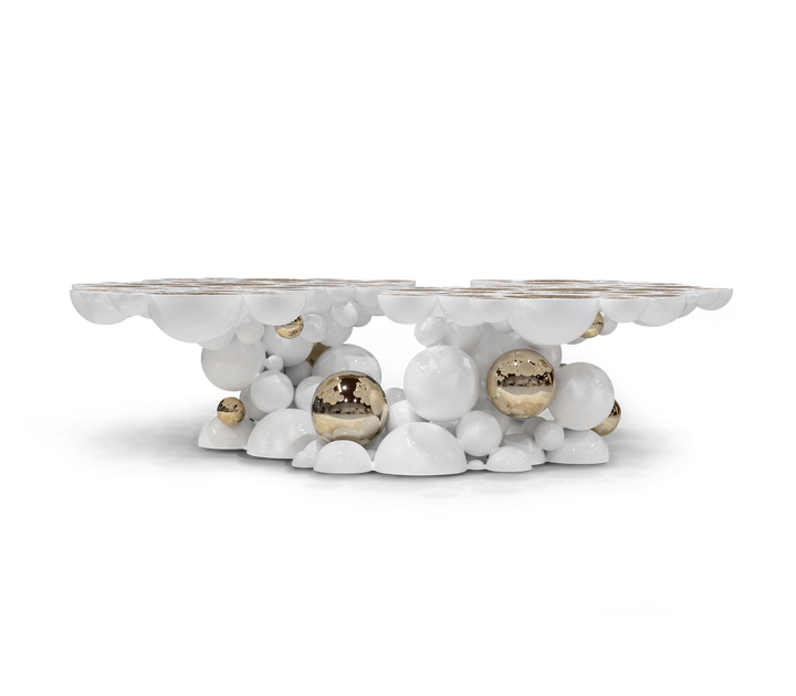 Newton Center Table  Boca Do Lobo White  