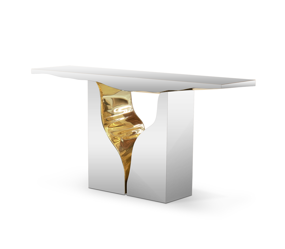 lapiaz console Consoles Boca Do Lobo Stainless Steel