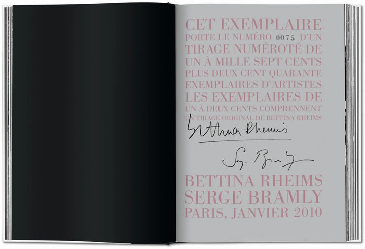 Bettina Rheims/Serge Bramly. Rose, c'est Paris Print Books Taschen   