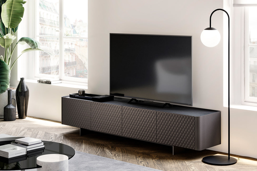 Alma Upholstered TV Stand Tv Stands Eforma