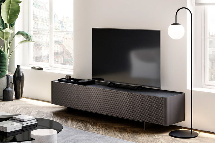 Alma Upholstered TV Stand Tv Stands Eforma