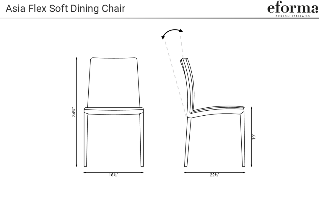 Asia Flex Soft Dining Chair Dining Chairs Eforma