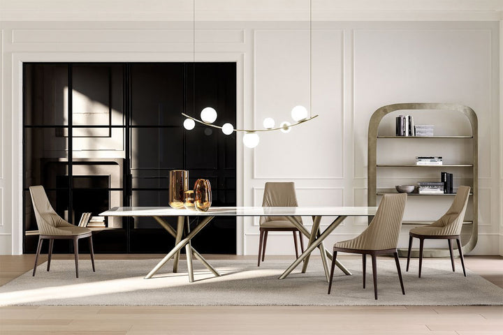 Baly Double Pedestal Dining Table Dining Tables Eforma