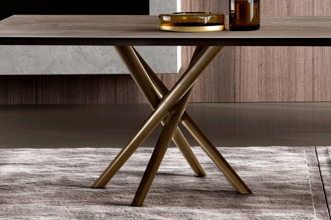 Baly Double Pedestal Dining Table Dining Tables Eforma