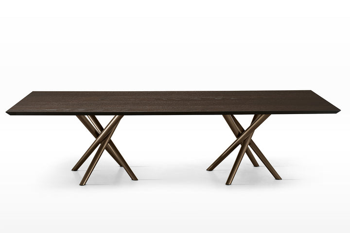Baly Double Pedestal Dining Table Dining Tables Eforma