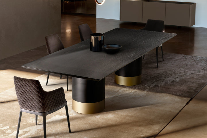 Cilindro Double Pedestal Dining Table Dining Tables Eforma