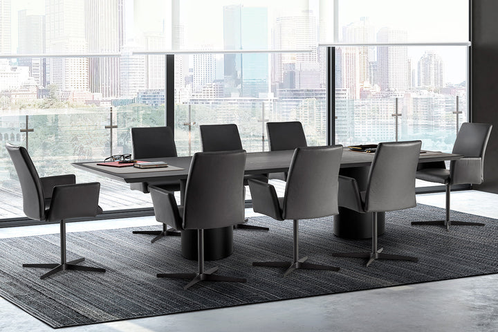 Cilindro Double Pedestal Dining Table Dining Tables Eforma