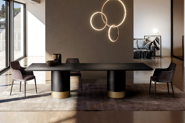 Cilindro Double Pedestal Dining Table Dining Tables Eforma