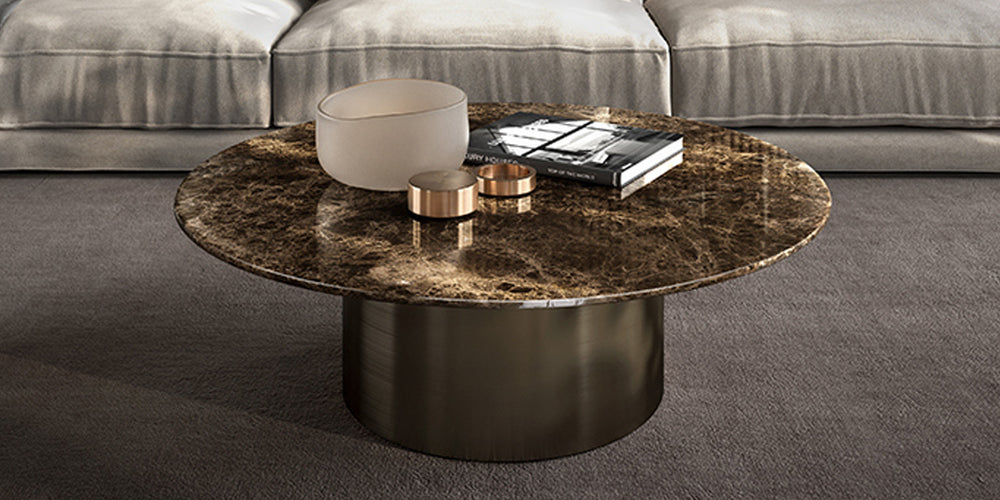 CILINDRO LOW MARBLE COFFEE TABLE Coffee Tables Eforma   
