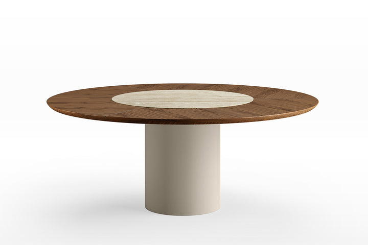 Cilindro Wood-Ceramic Dining Table Dining Tables Eforma