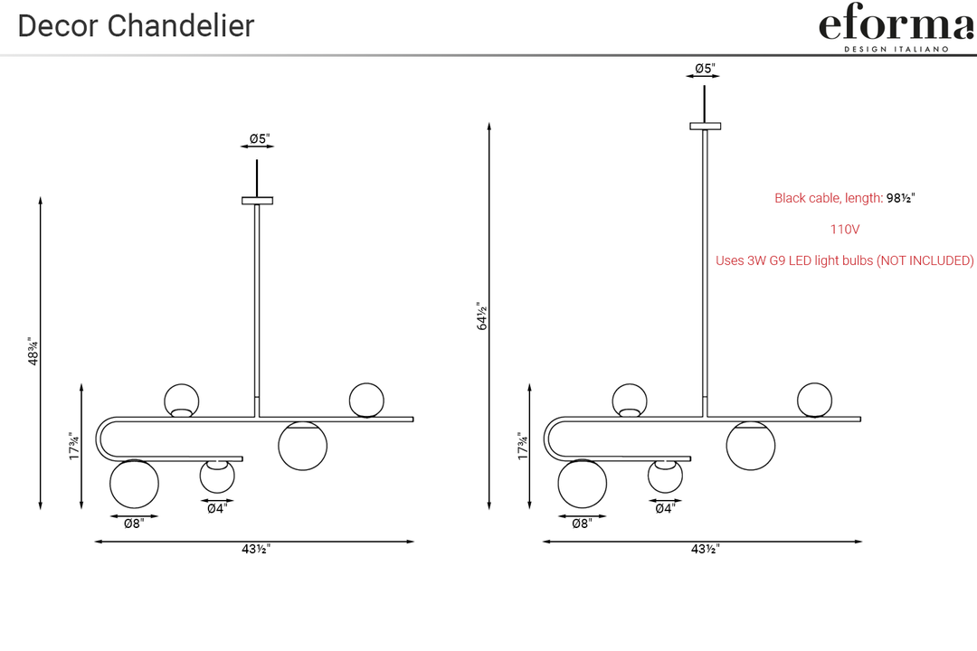 Decor Chandelier Ceiling Lights Eforma