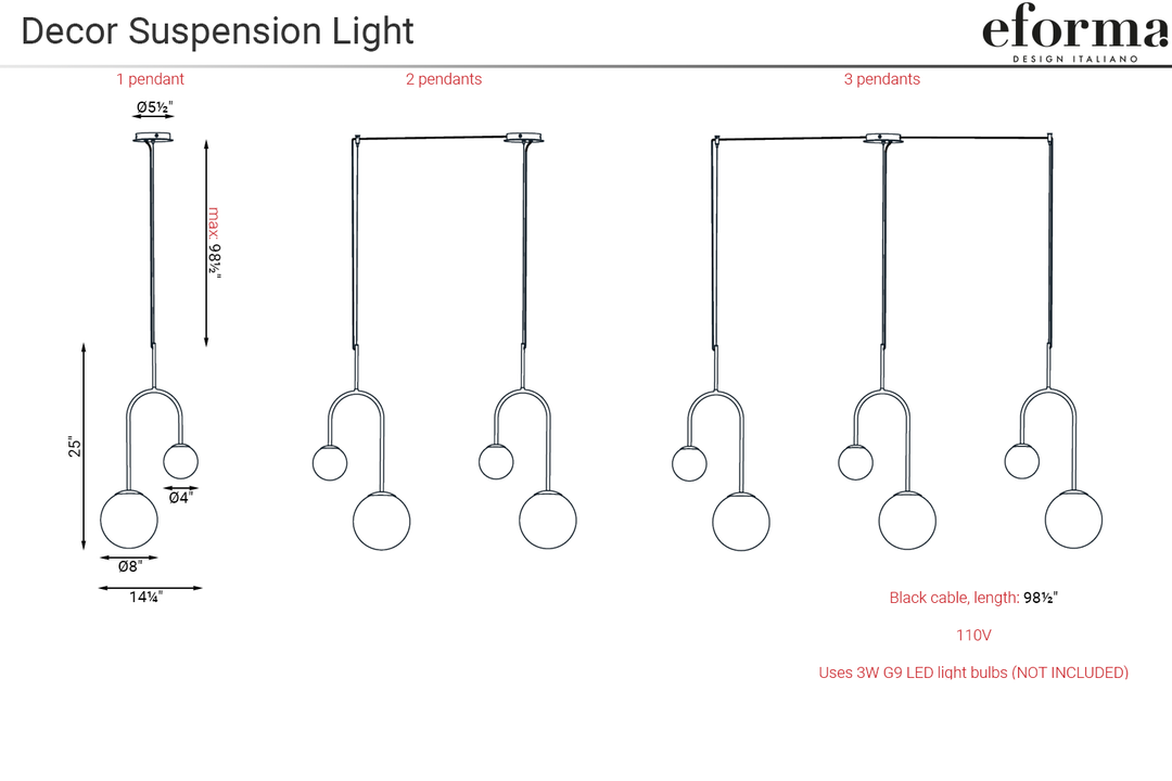 Decor Suspension Light Ceiling Lights Eforma