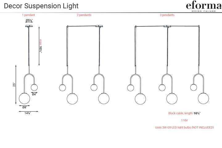 Decor Suspension Light Ceiling Lights Eforma