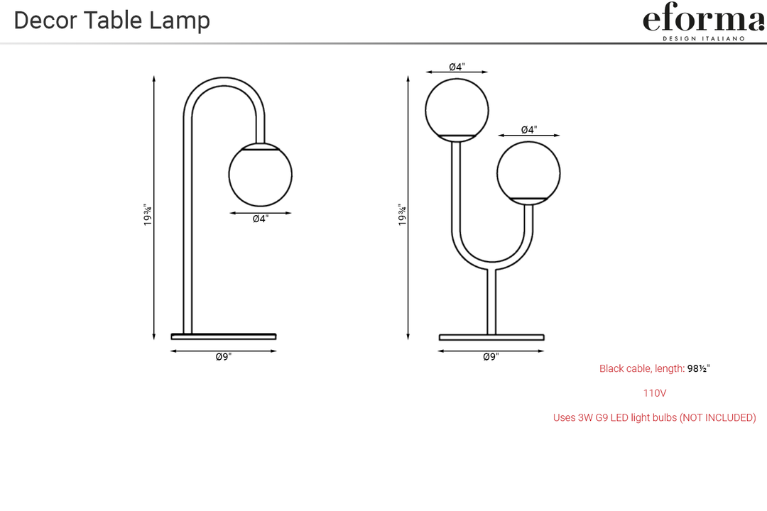 Decor Table Lamp Table Lamps Eforma