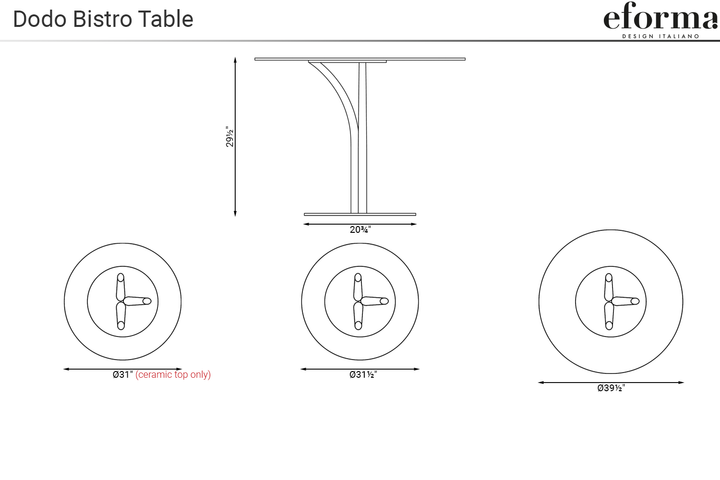 Dodo Bistro Table Kitchen Tables Eforma