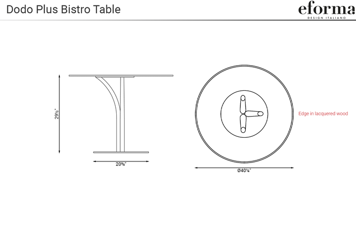 Dodo Plus Bistro Table Kitchen Tables Eforma