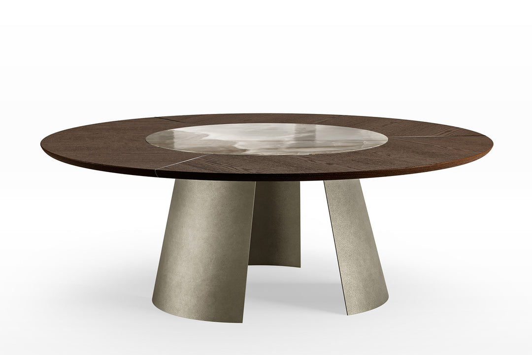 Dorian Wood-Ceramic Dining Table Dining Tables Eforma