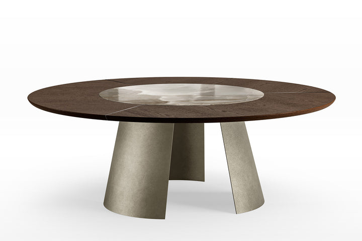 Dorian Wood-Ceramic Dining Table Dining Tables Eforma