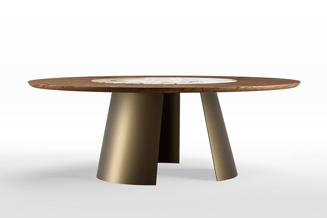 Dorian Wood-Ceramic Dining Table Dining Tables Eforma
