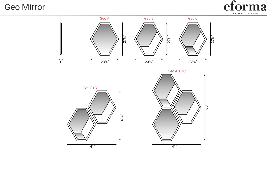 Geo Mirror Mirrors Eforma