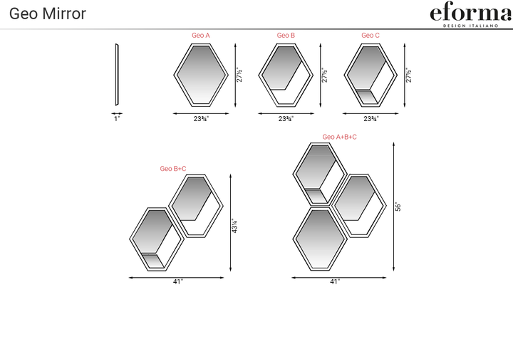 Geo Mirror Mirrors Eforma