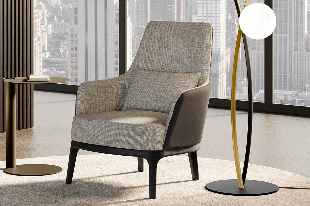 Max Bicolor Lounge Chair Chairs Eforma