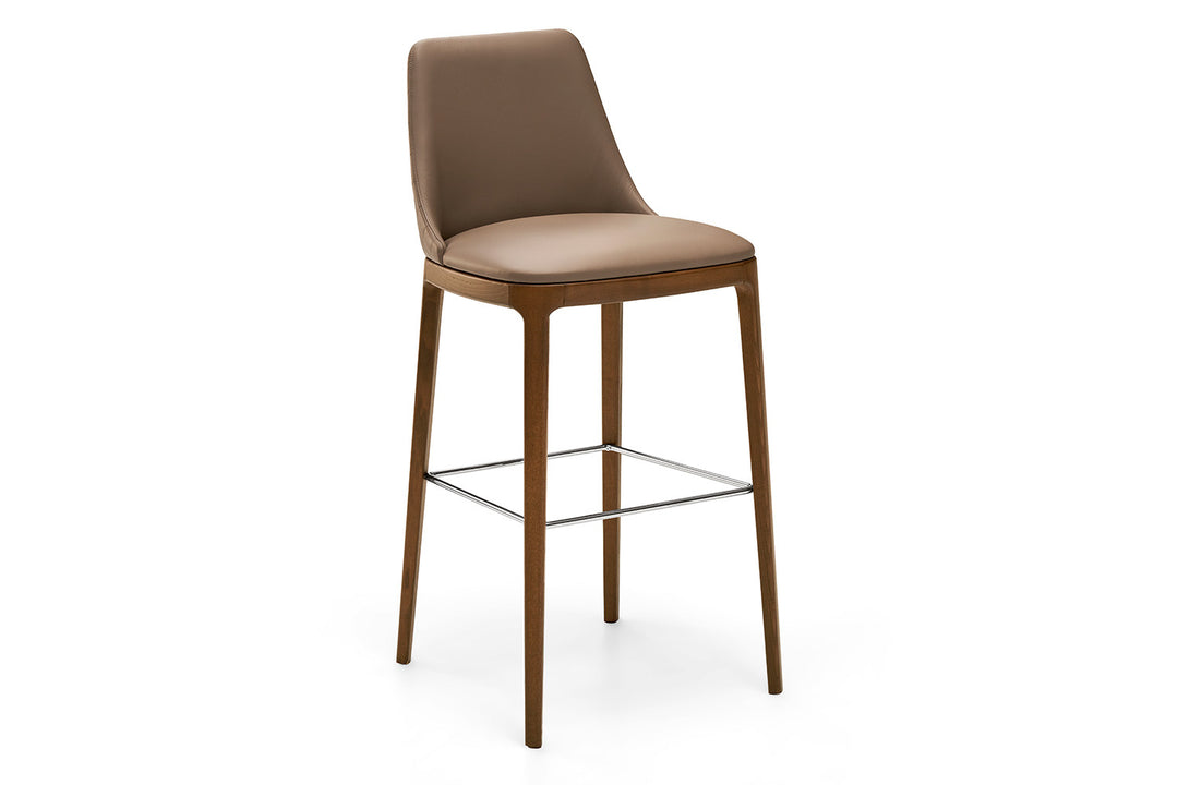 Max Wood Bar Stool Bar + Counter Stools Eforma