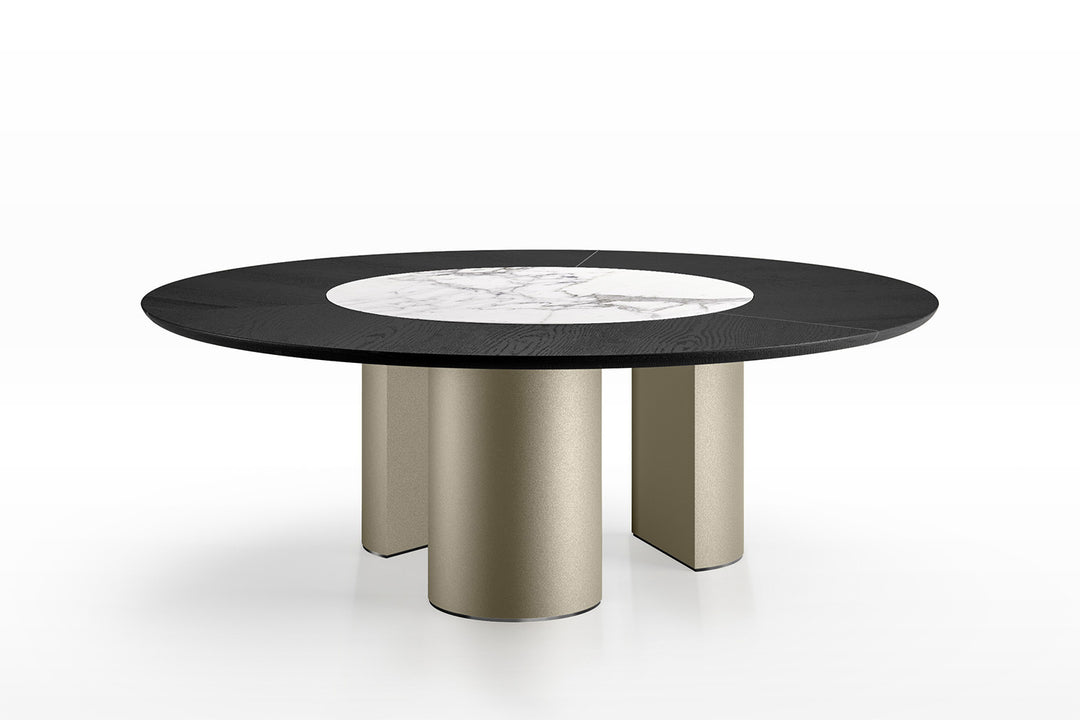 Plai Wood-Ceramic Dining Table Dining Tables Eforma