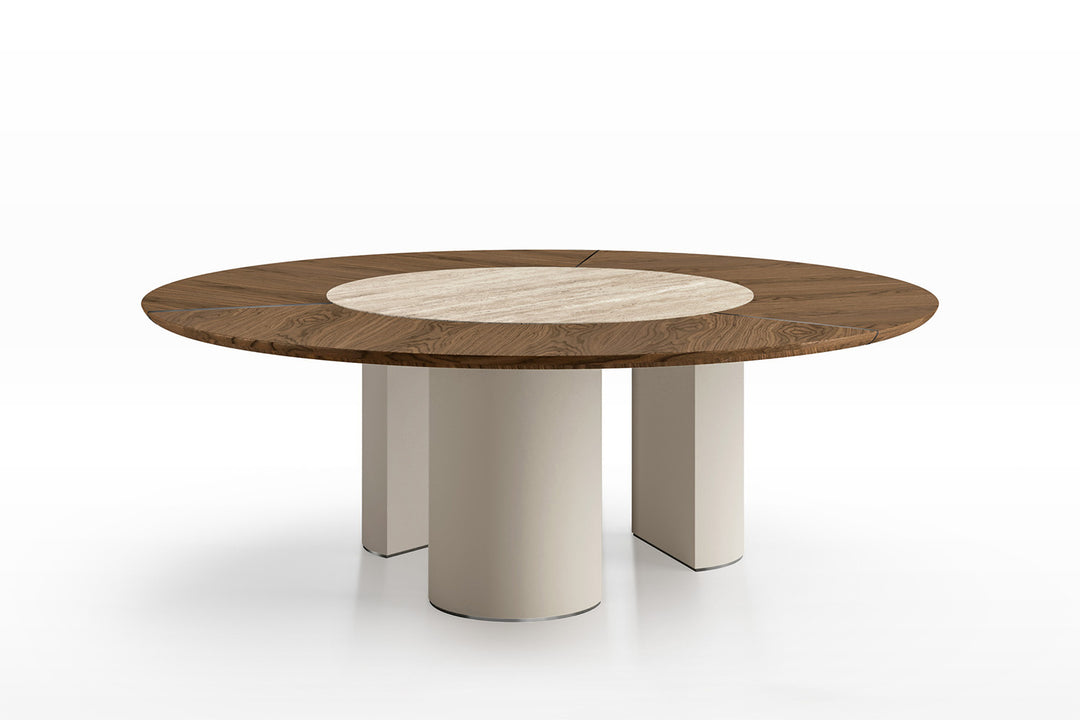 Plai Wood-Ceramic Dining Table Dining Tables Eforma