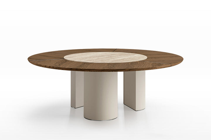 Plai Wood-Ceramic Dining Table Dining Tables Eforma