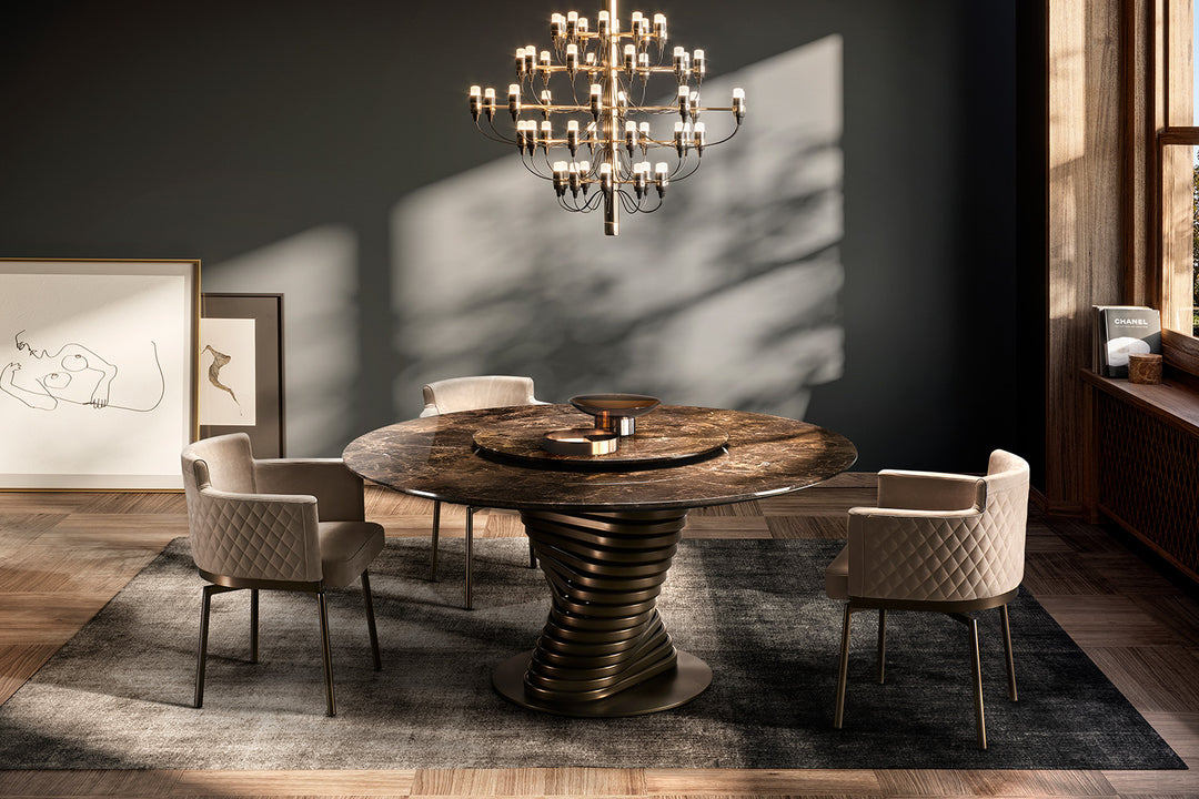 Rotolo Round Dining Table Dining Tables Eforma