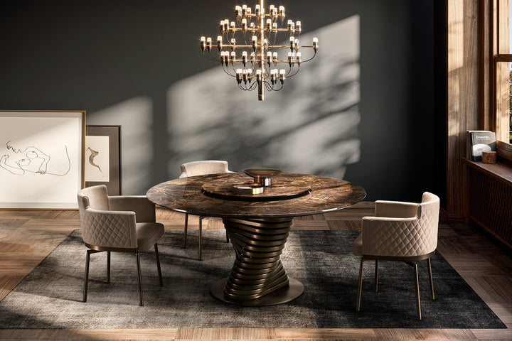 Rotolo Round Dining Table Dining Tables Eforma