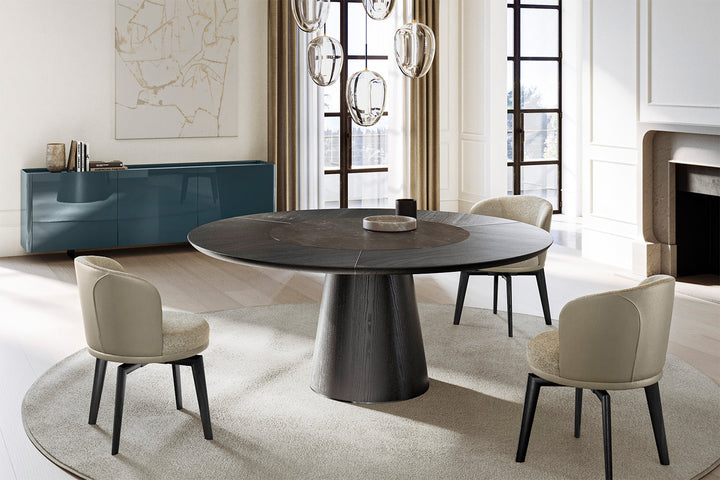 Teo Wood-Ceramic Dining Table Dining Tables Eforma