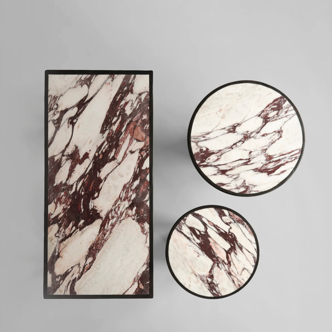 Trumpet End Table, Low - Calacatta Table 101 Copenhagen   