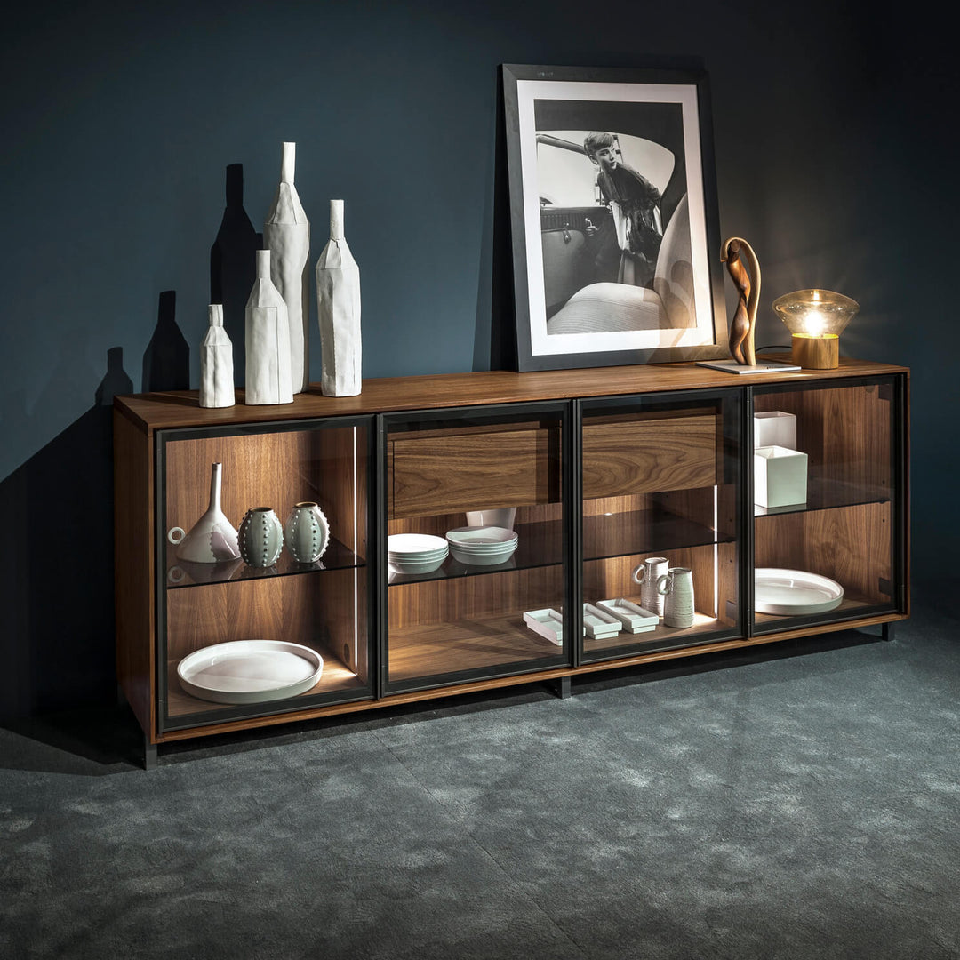 Pandora Glass Sideboard Sideboards & Cupboards Riva 1920