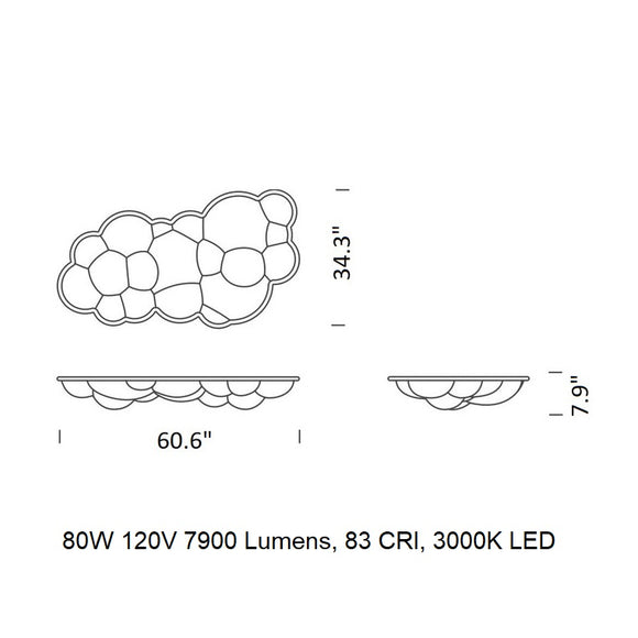 Nuvola Wall / Ceiling Light Lighting Fixtures NEMO