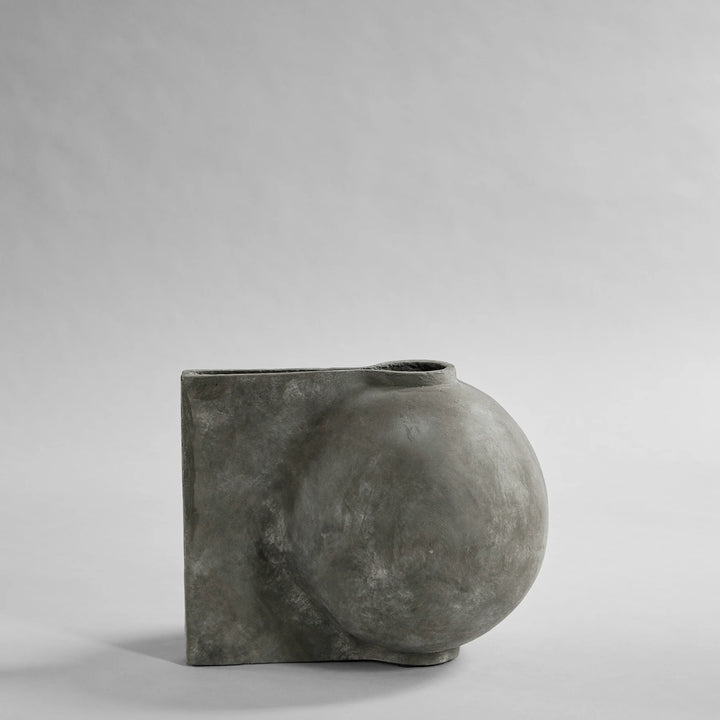 Offset Vase, Mini - Dark Grey Vases 101 Copenhagen   