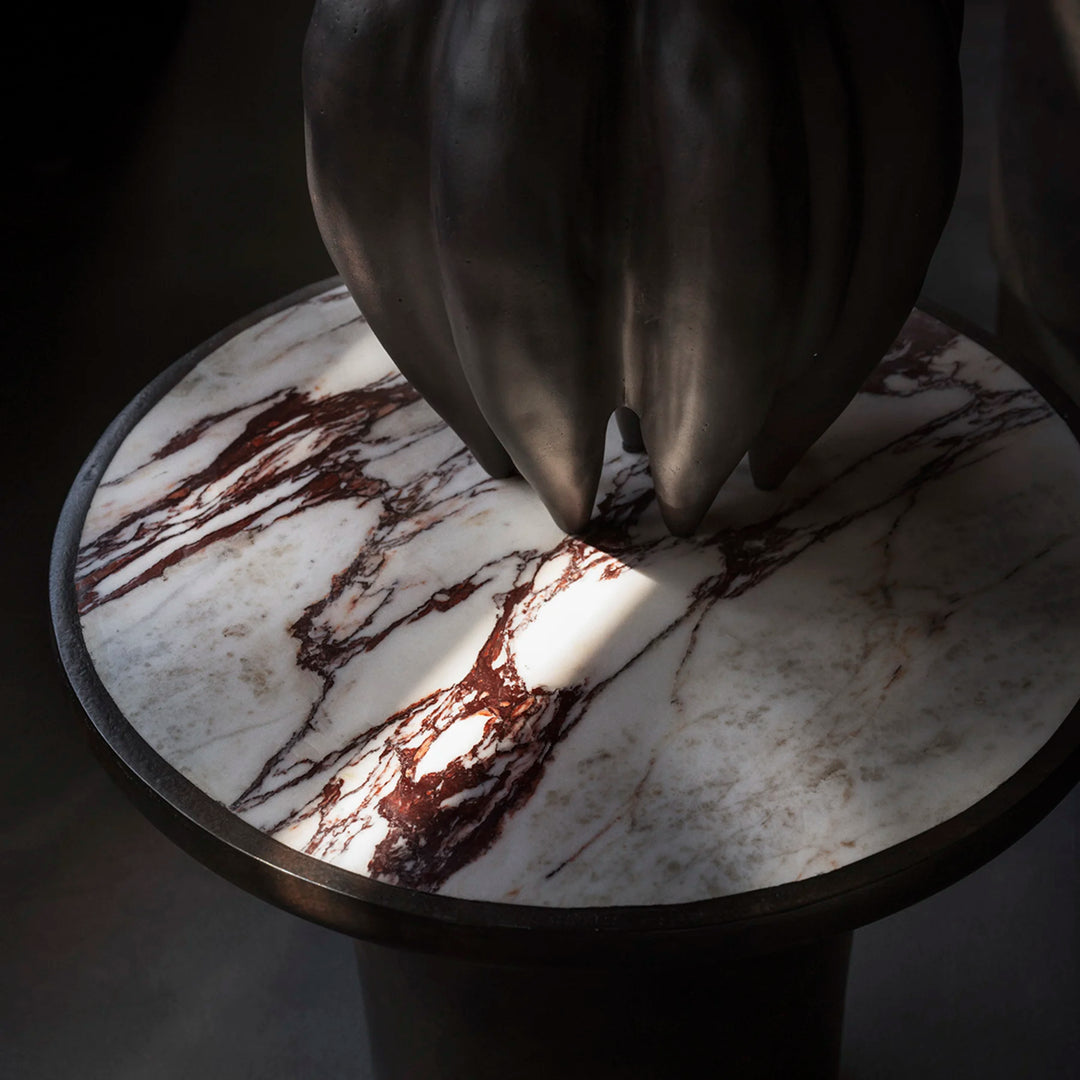 Trumpet End Table, Tall - Calacatta Table 101 Copenhagen   