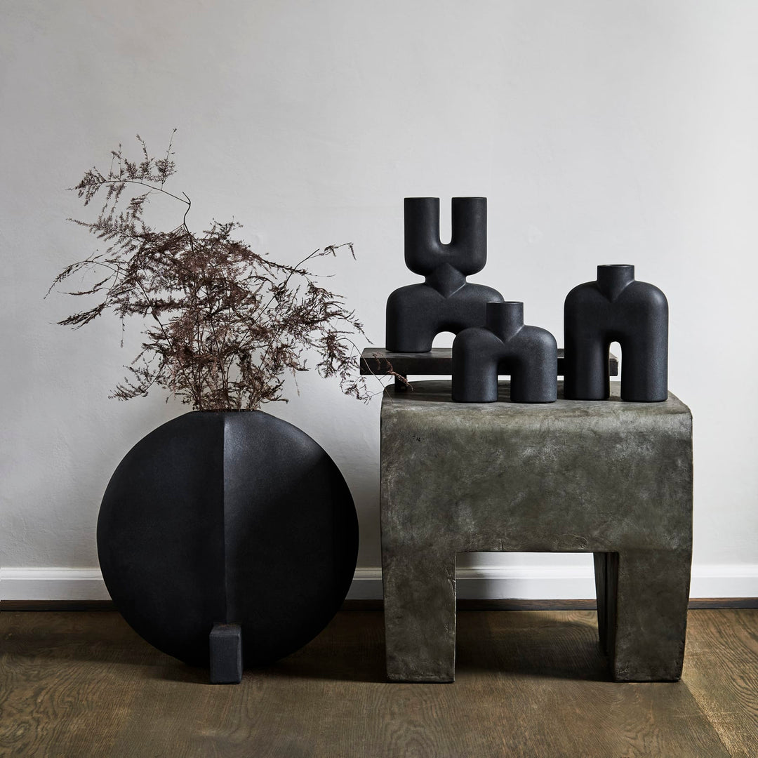 Cobra Double, Mini - Black Vases 101 Copenhagen   