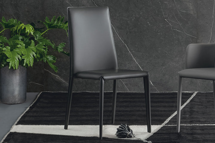 Eral Hard Leather Dining Chair Bonaldo
