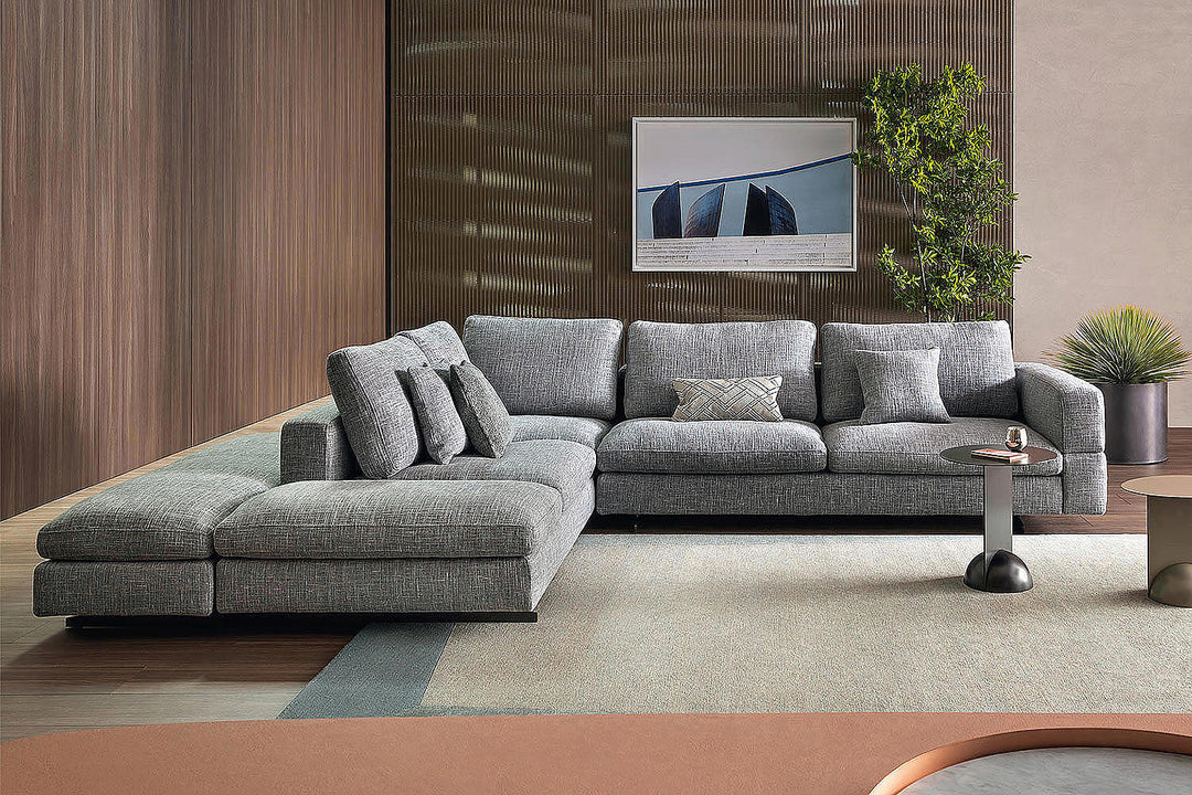 Ever More Corner Sectional Sofa with Peninsula Bonaldo