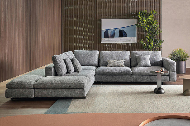 Ever More Corner Sectional Sofa with Peninsula Bonaldo