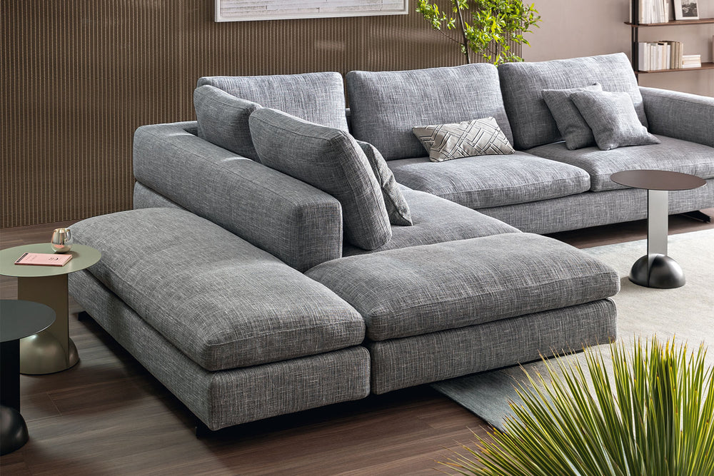 Ever More Corner Sectional Sofa with Peninsula Bonaldo