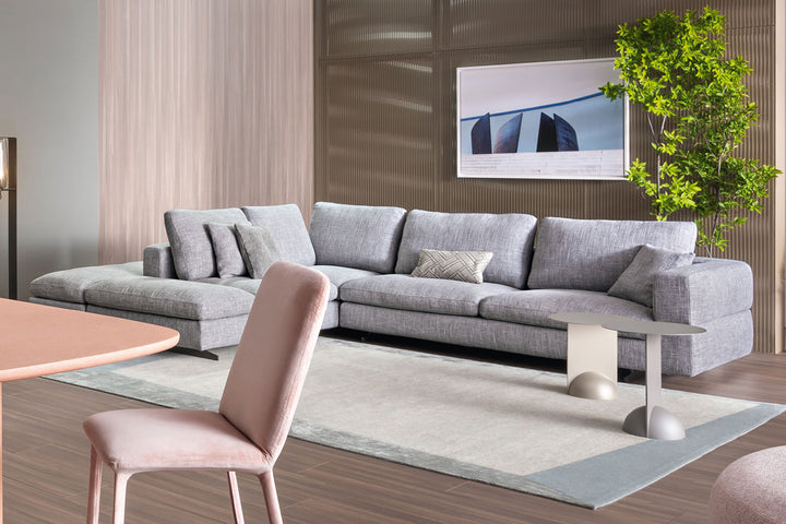 Ever More Corner Sectional Sofa with Peninsula Bonaldo