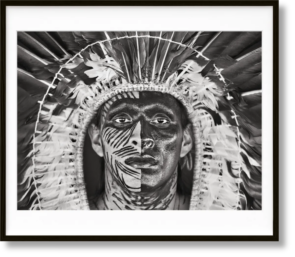 Sebastião Salgado. Amazônia, Art Edition No. 1–100 ‘Adão Yawanawá in a headdress of eagle feathers’ Print Books Taschen   