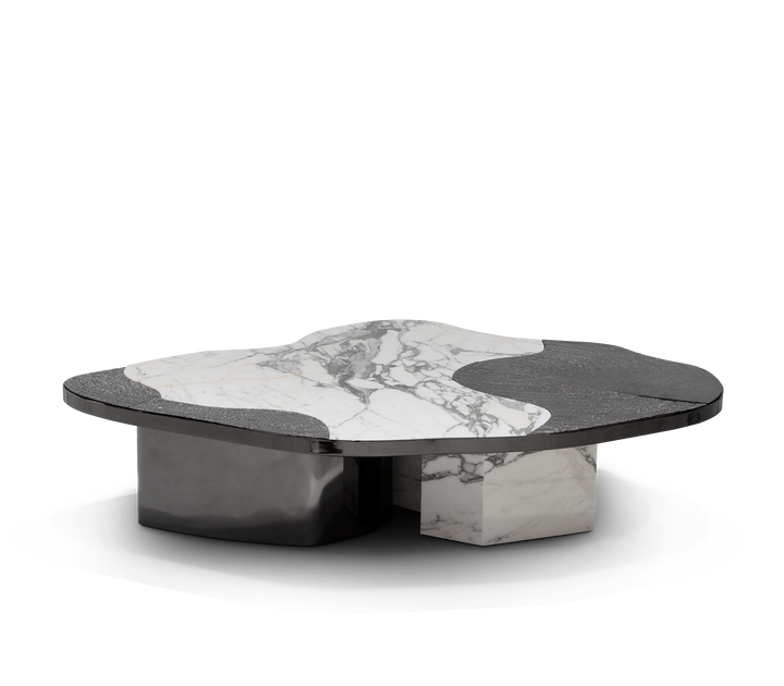 ophelia portoro marble and gold center table - Image 52