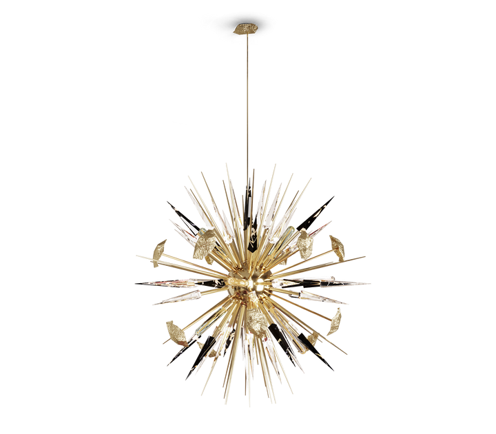 outburst black chandelier Lighting Boca Do Lobo Black