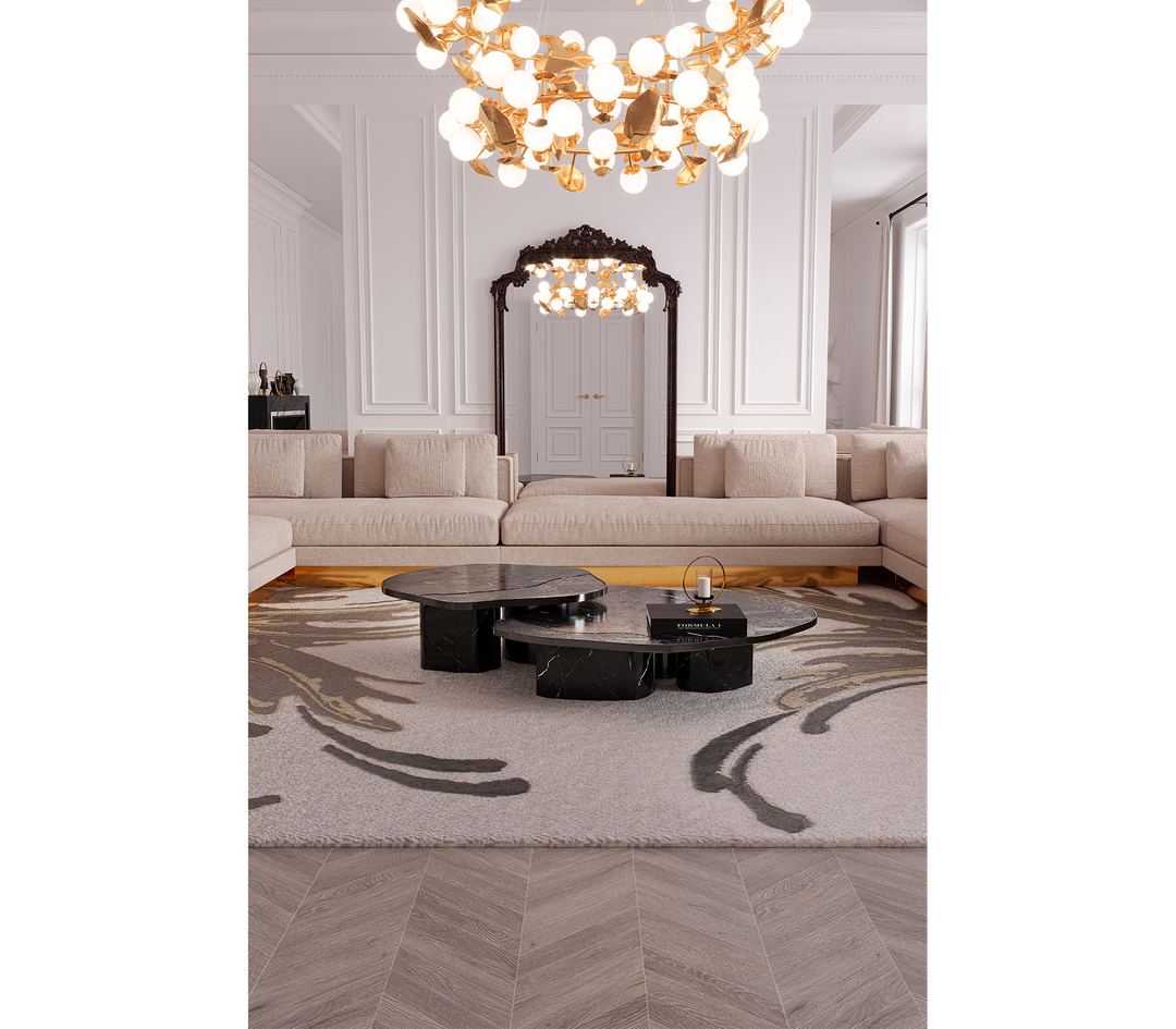 ophelia calacatta marble and gold center table - Image 63