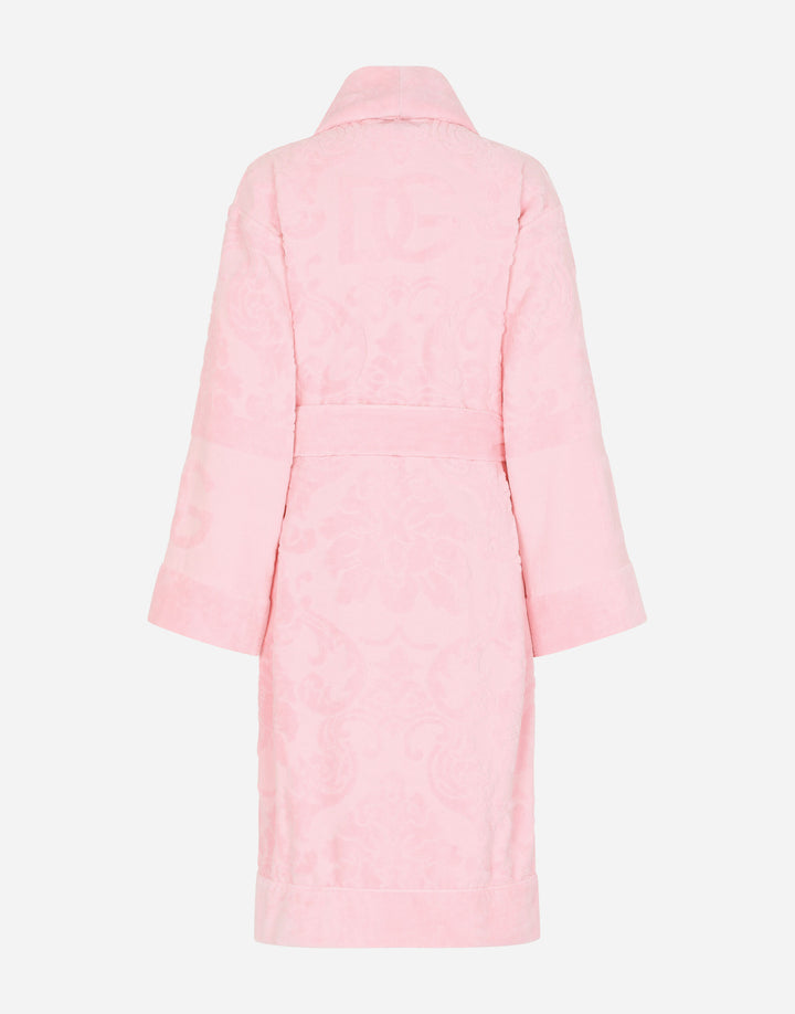 DG LOGO JACQUARD BATHROBE Bathroom Accessories Dolce&Gabbana   